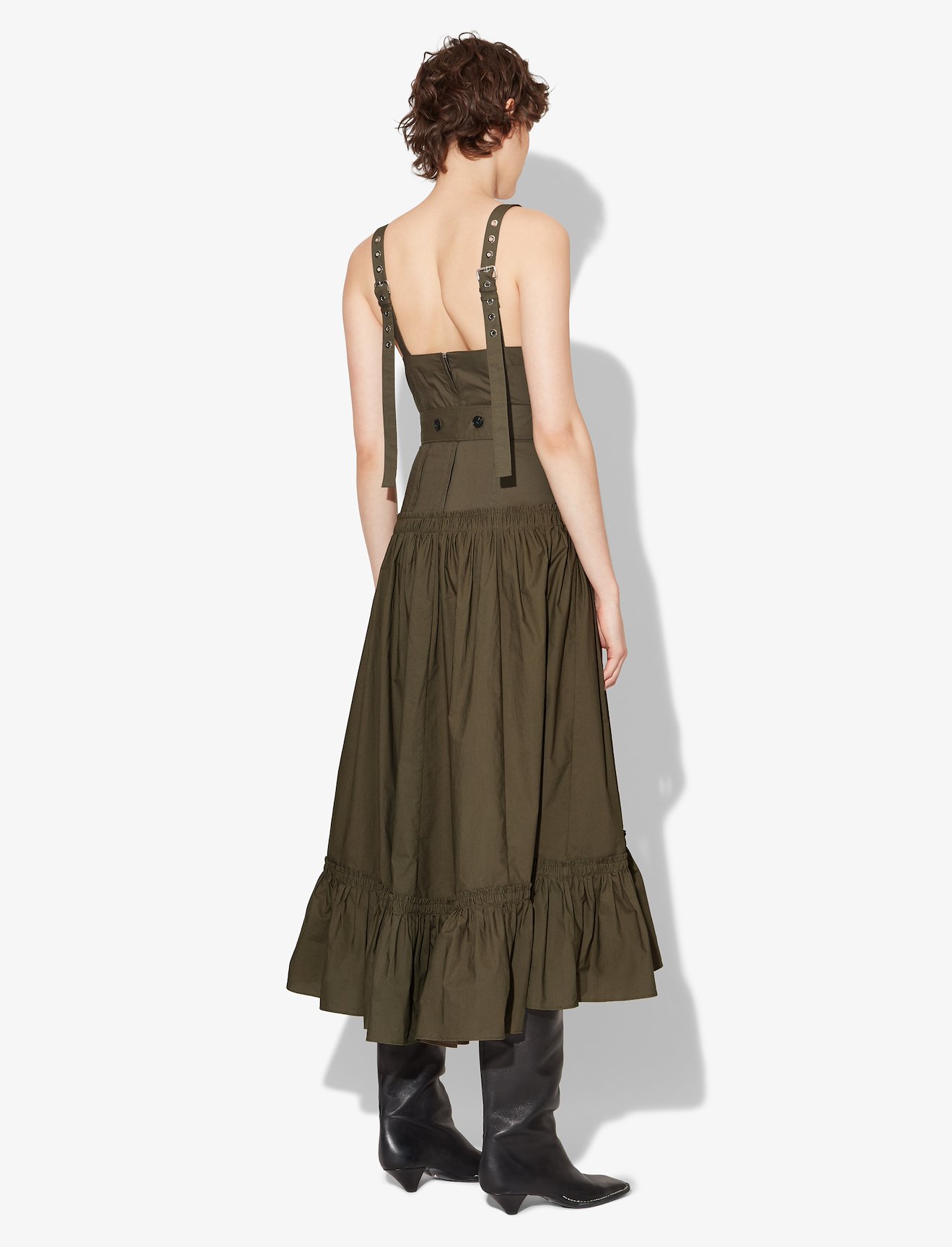 Cotton Poplin Tiered Dress #2