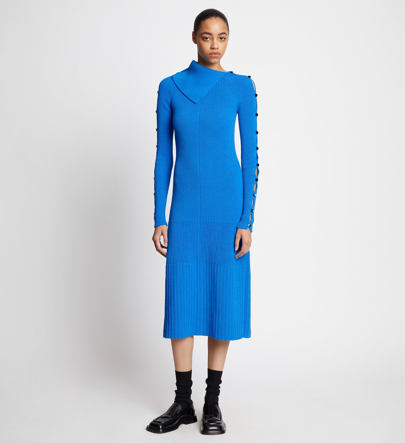 Cotton Rib Knit Dress