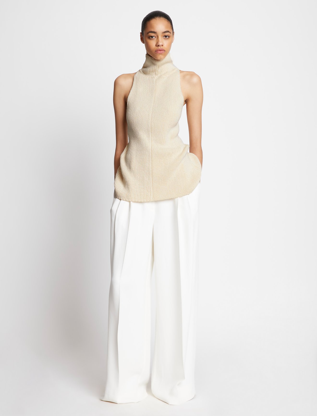 Cotton Rib Sleeveless Tank #1