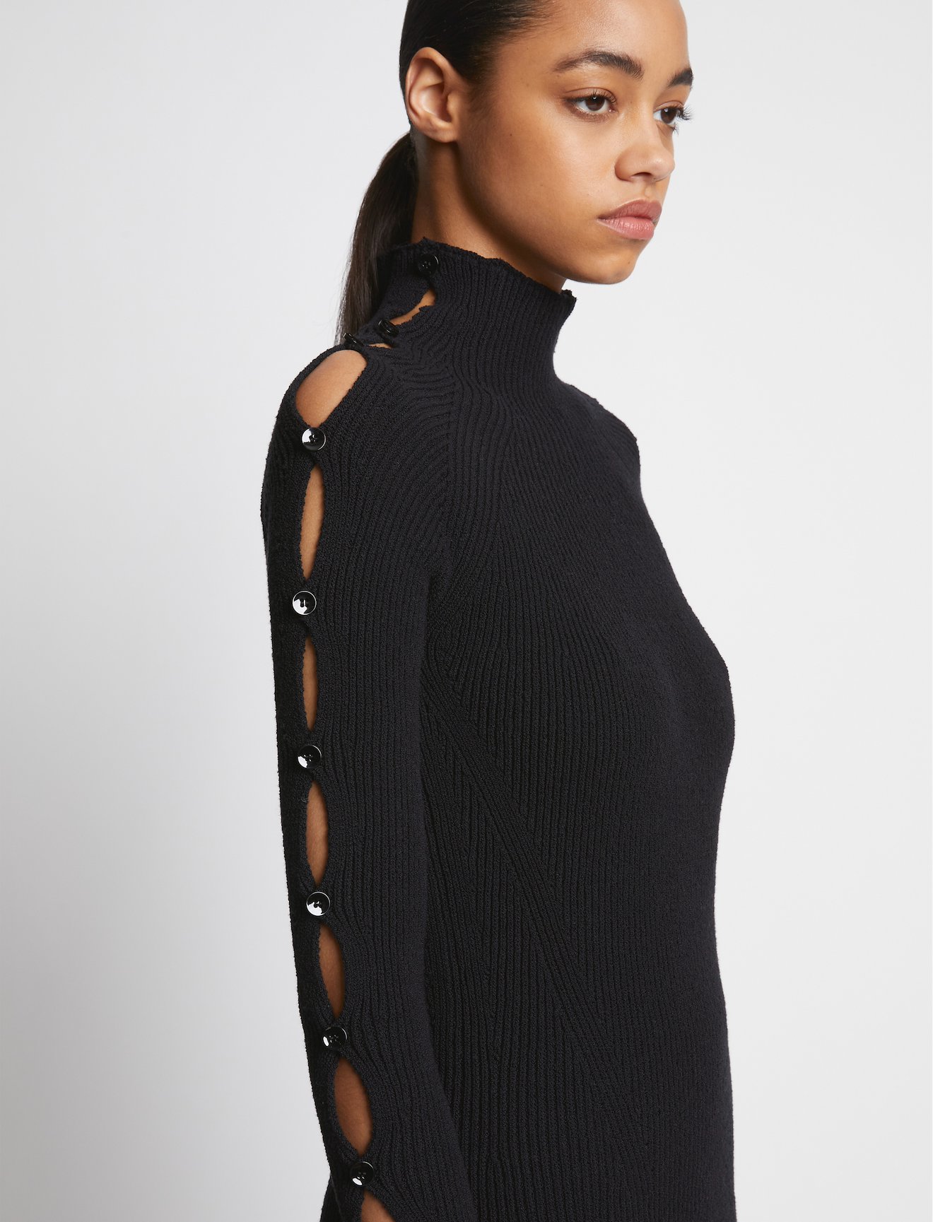 Cotton Rib Turtleneck Sweater #4