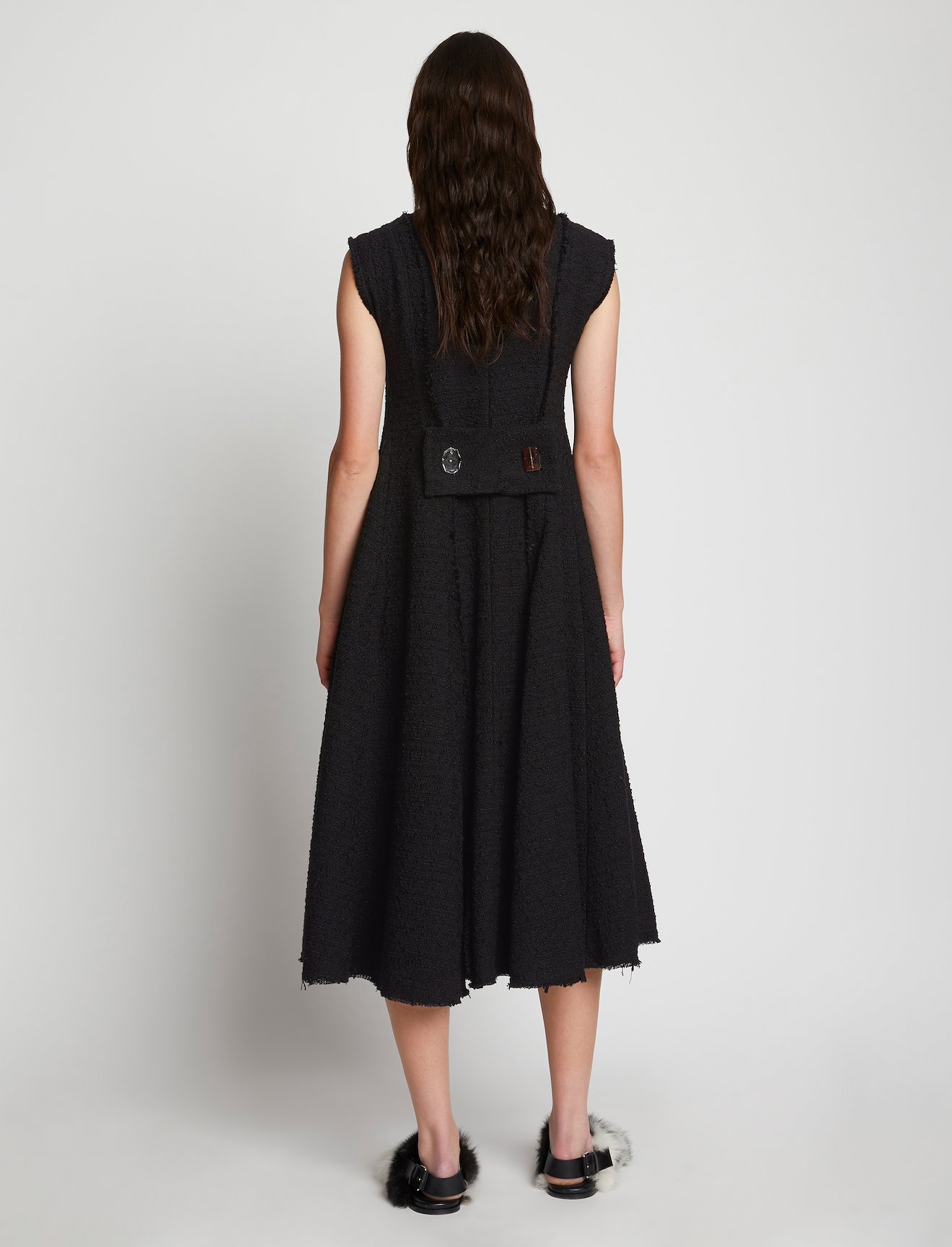 Cotton Tweed Sleeveless Dress #2