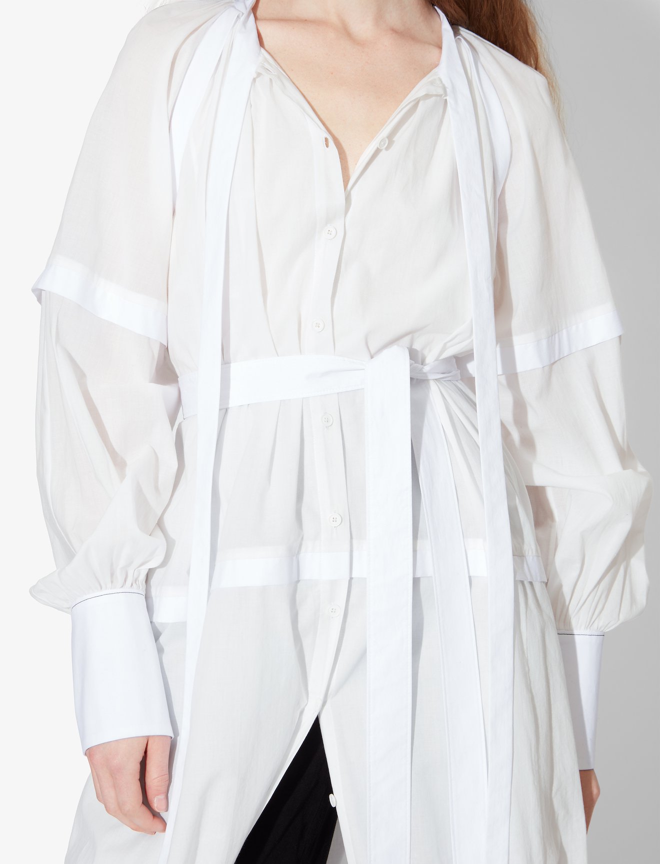 Cotton Voile Puff Sleeve Dress #3