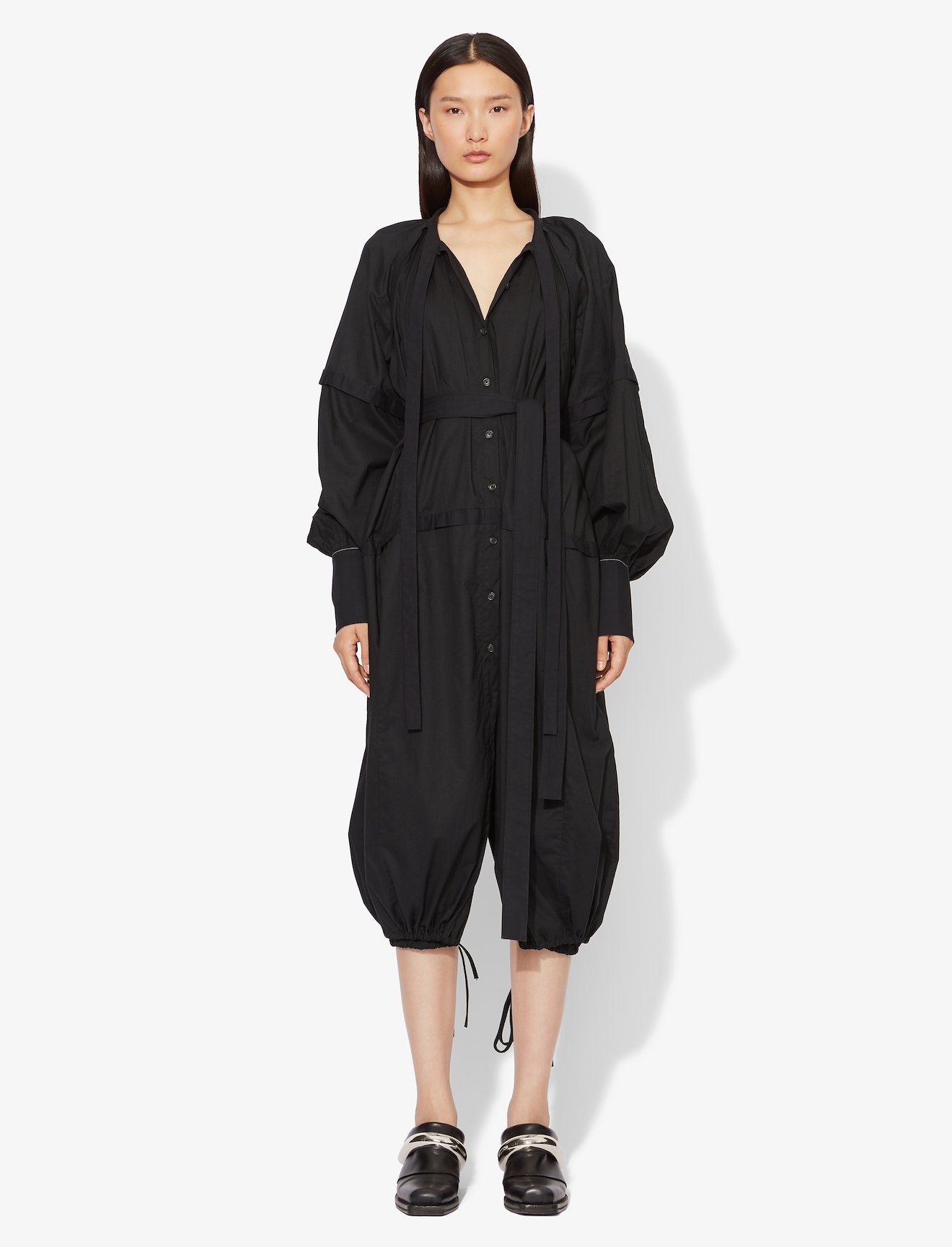 Cotton Voile Puff Sleeve Dress #1