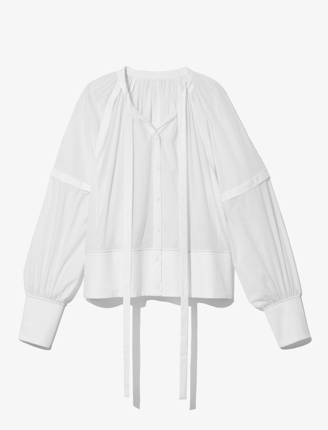 Cotton Voile Puff Sleeve Top #4