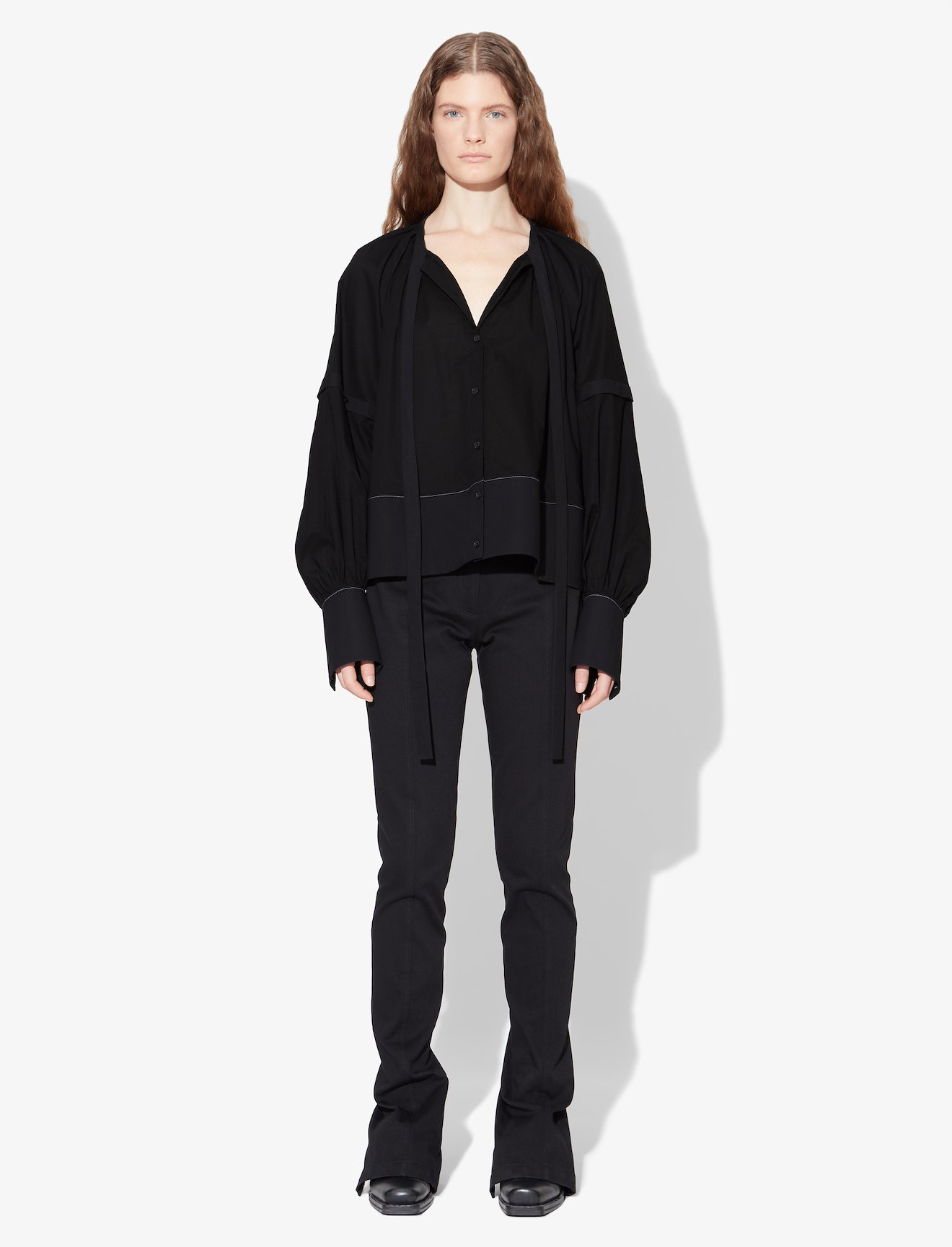 Cotton Voile Puff Sleeve Top #1