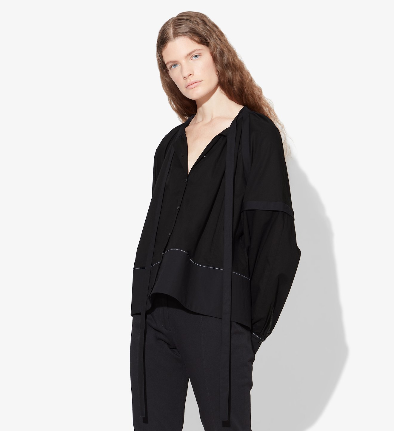 Cotton Voile Puff Sleeve Top