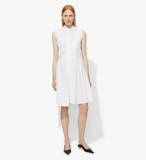 Proenza Schouler White Cotton Wrap Dress Cotton Wrap Dress