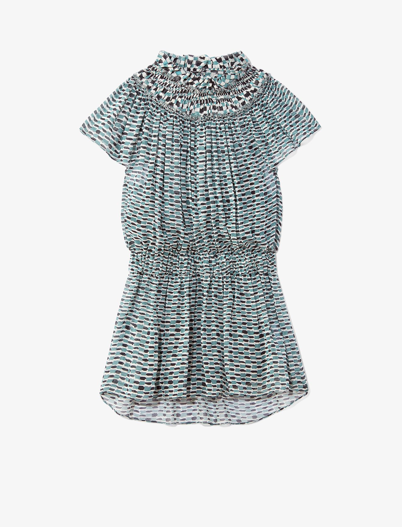 Crepe Chiffon Shirred Top #5