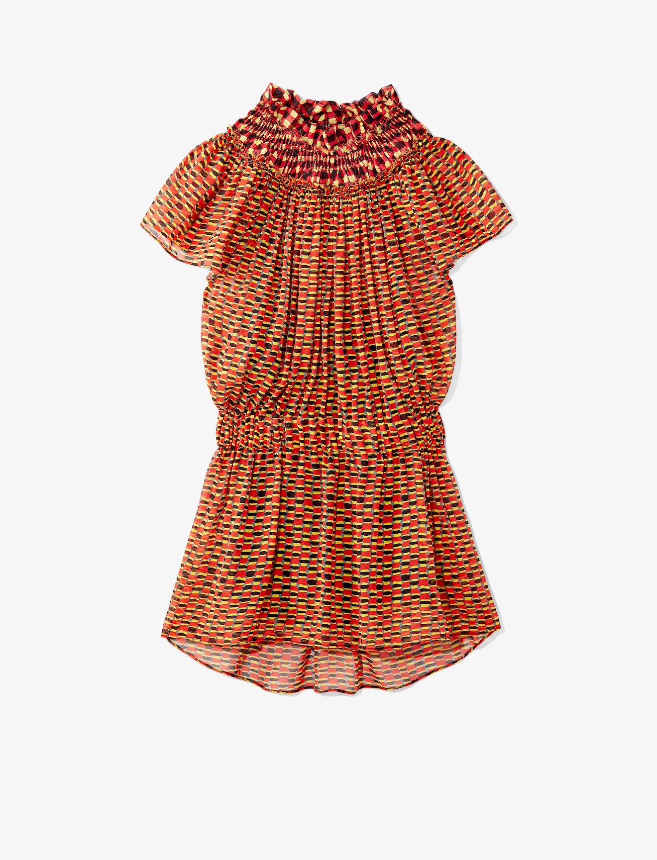 Crepe Chiffon Shirred Top #5