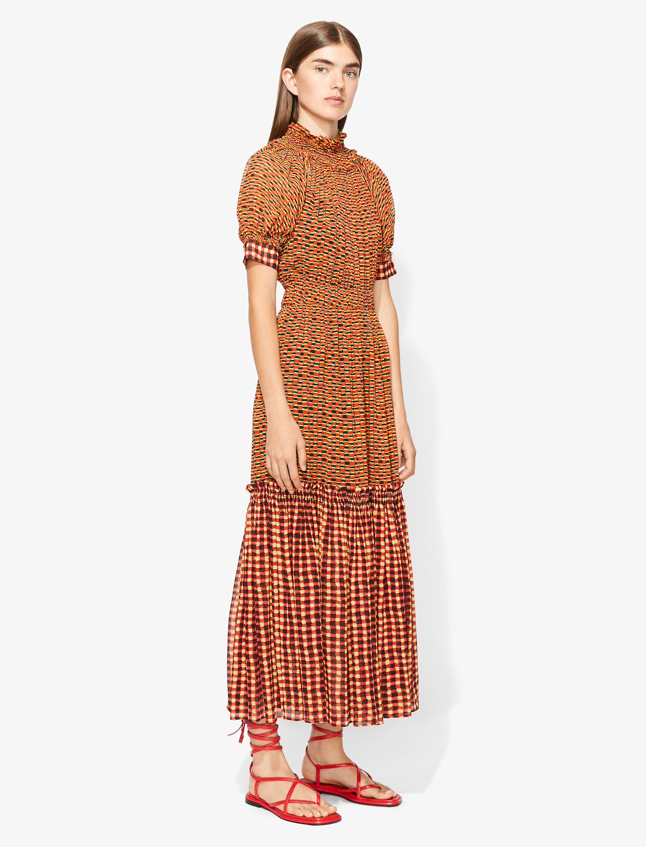 Crepe Chiffon Tiered Dress #1