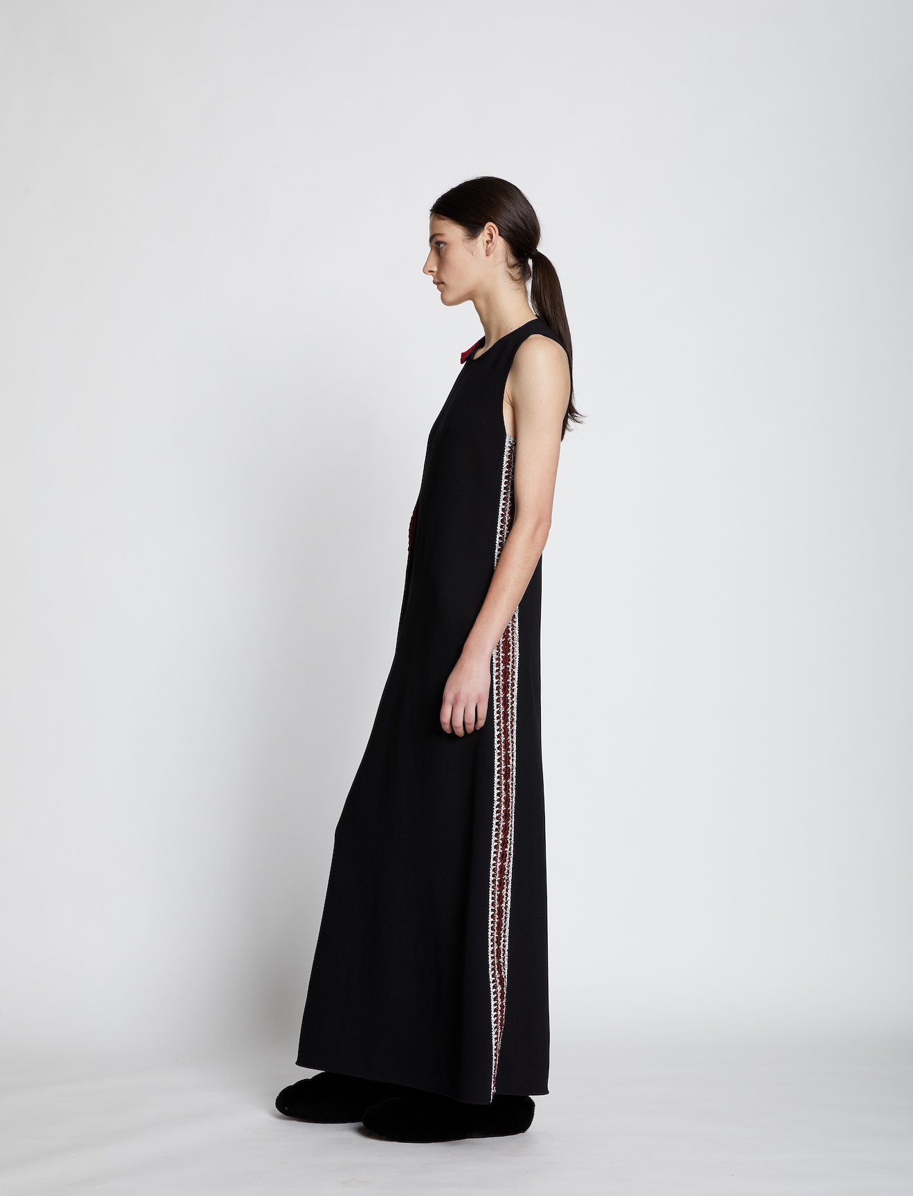 Crepe Crochet Border Dress #4