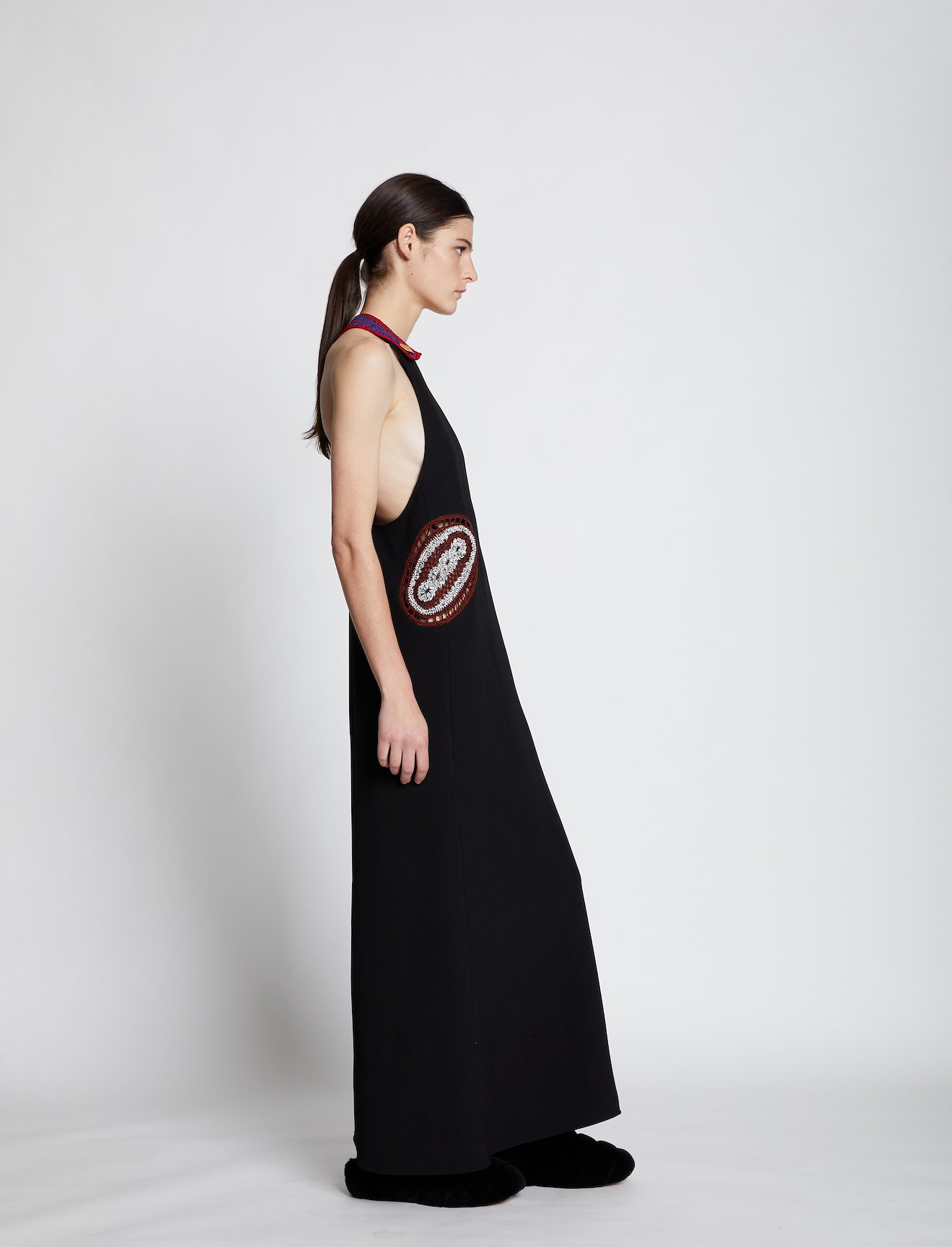 Crepe Crochet Border Dress #1