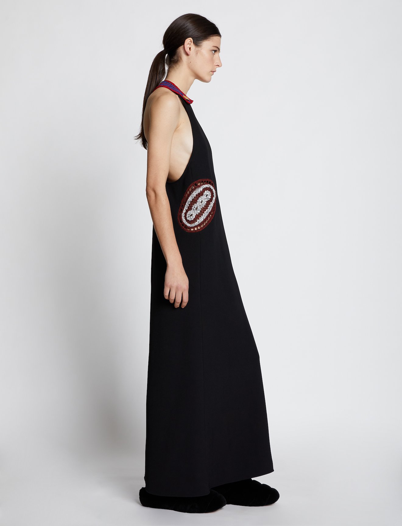 Crepe Crochet Border Dress #1