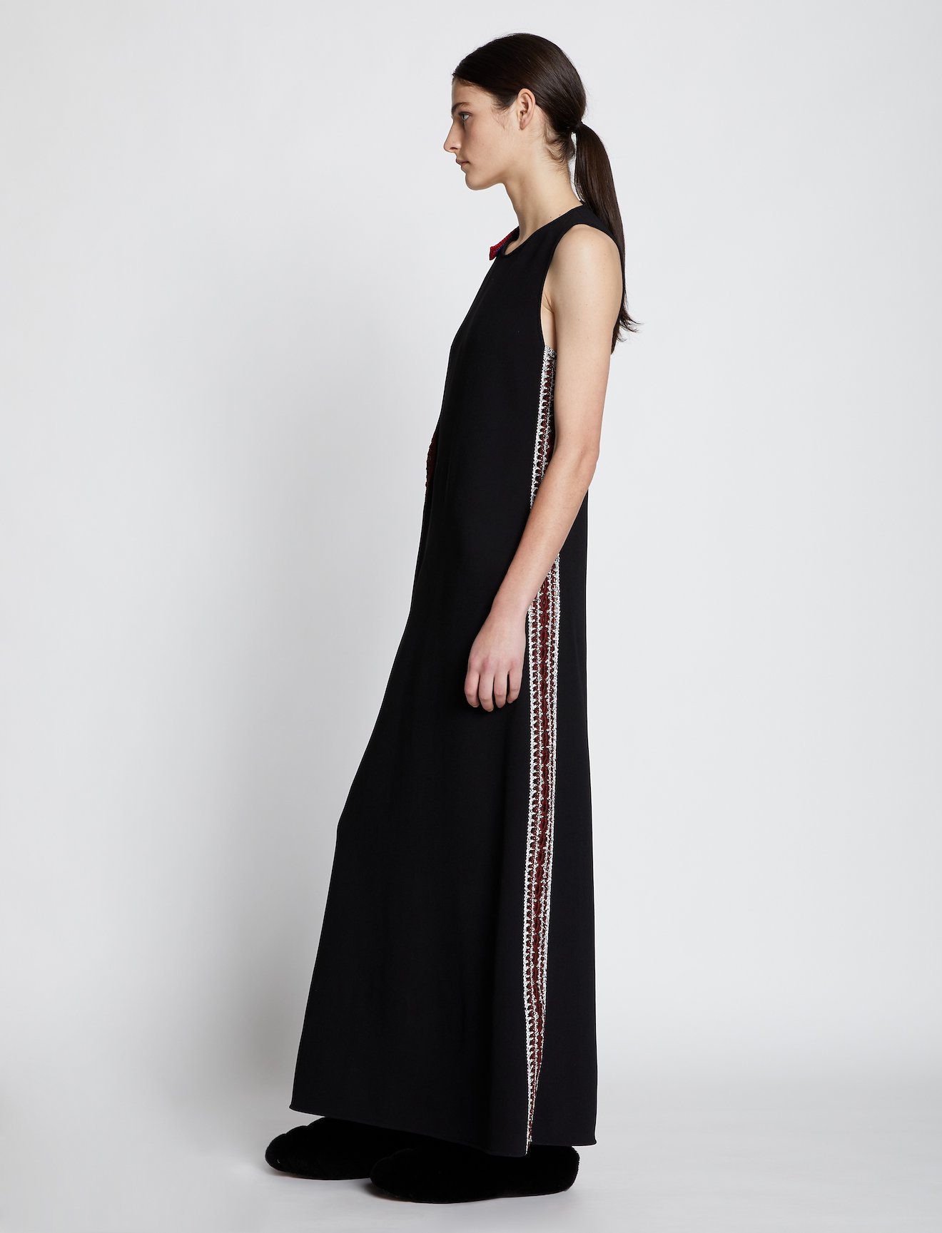 Crepe Crochet Border Dress #5