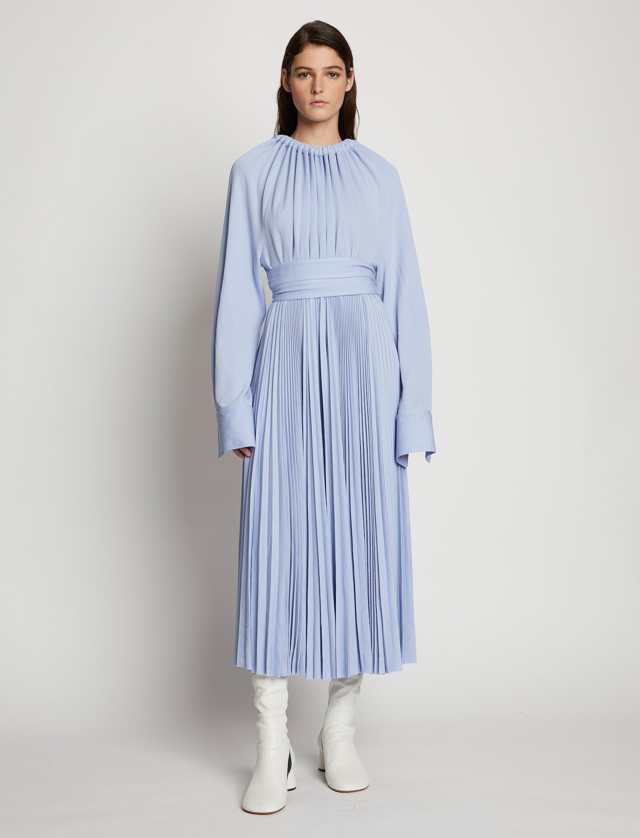 Crepe Jersey Pleated Dress #2