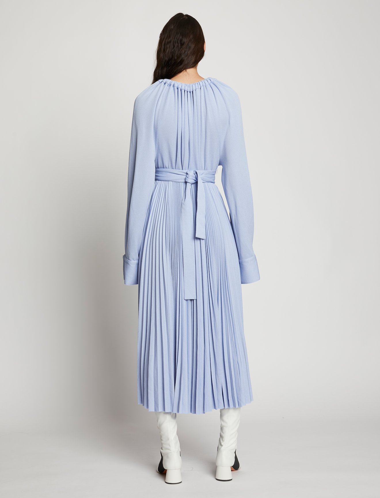 Crepe Jersey Pleated Dress #3