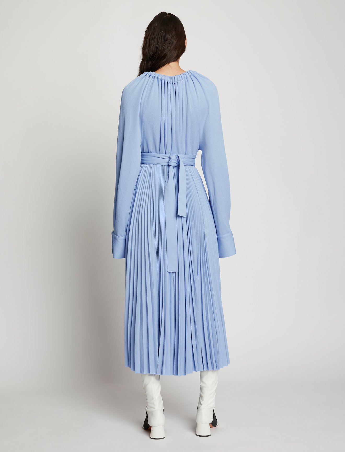 Crepe Jersey Pleated Dress #2