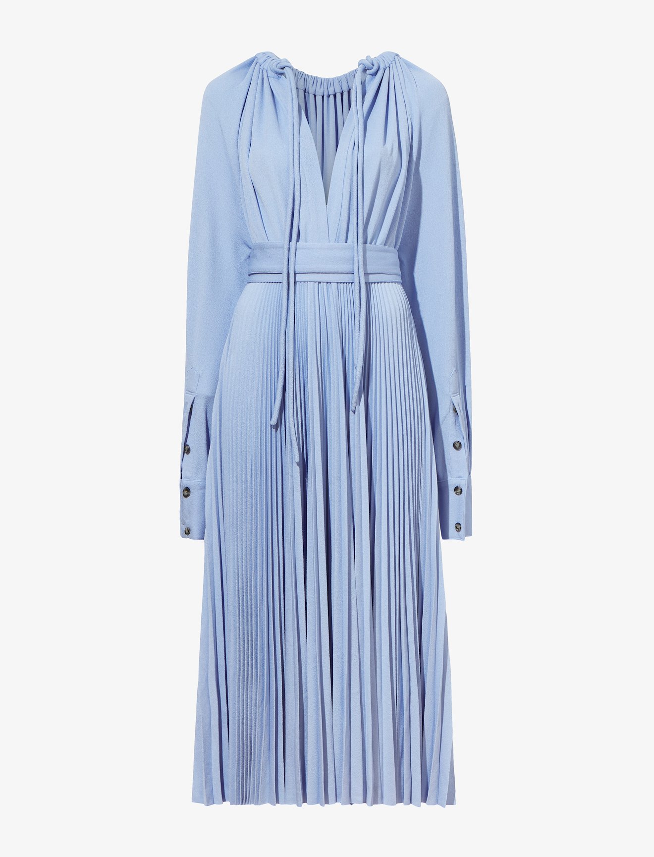 Crepe Jersey Pleated Dress #4