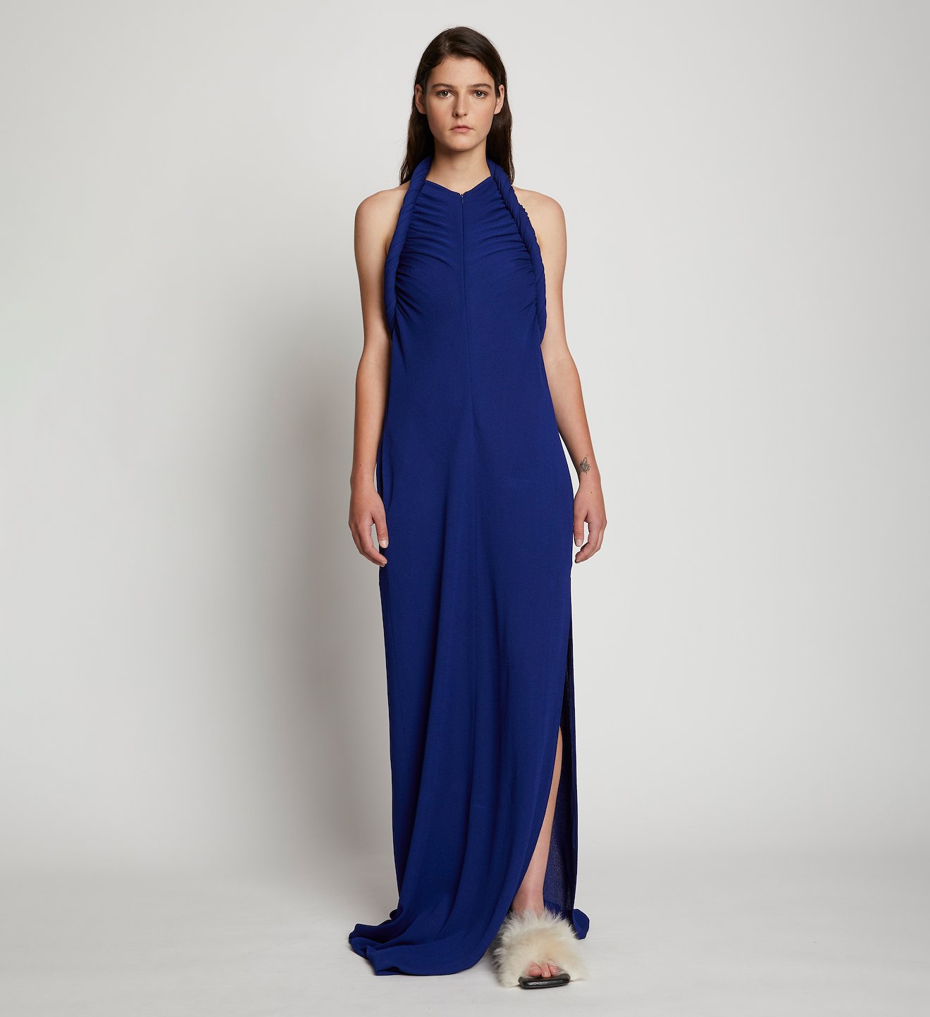 Crepe Jersey Twist Front Dress