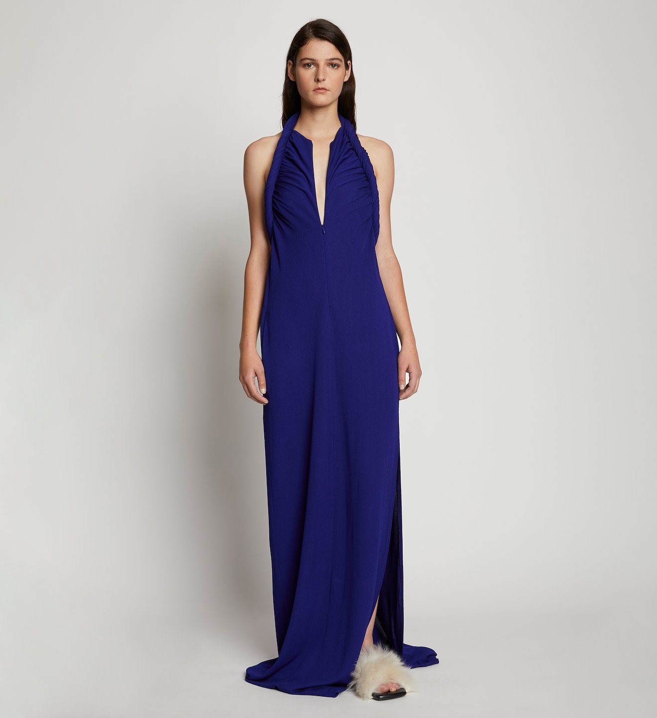 Crepe Jersey Twist Front Dress