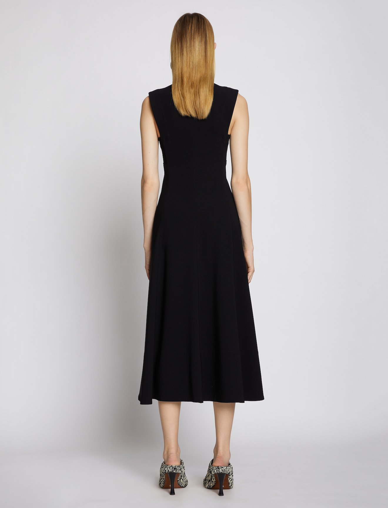 Crepe Seamed Dress #2