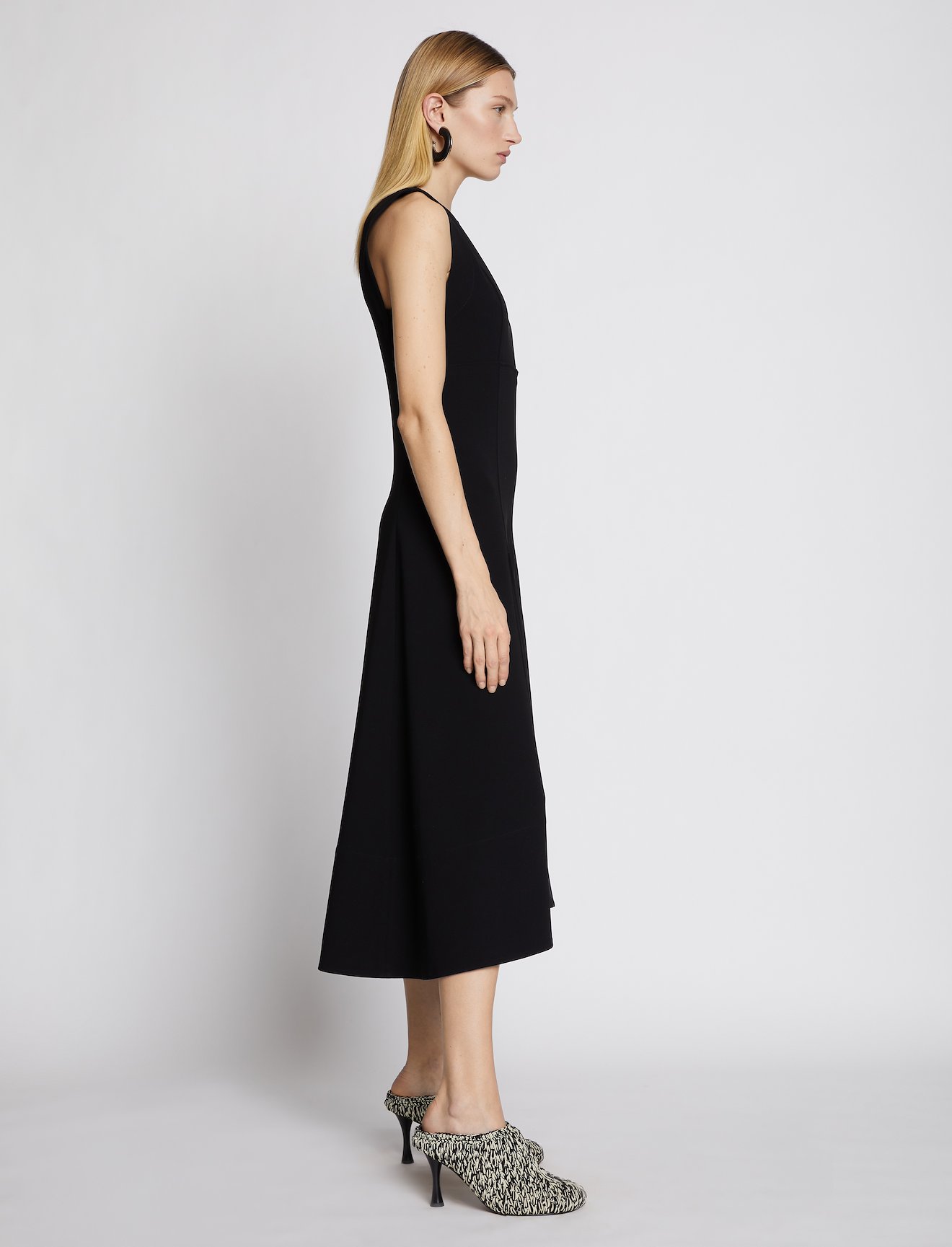 Crepe Seamed Dress #1