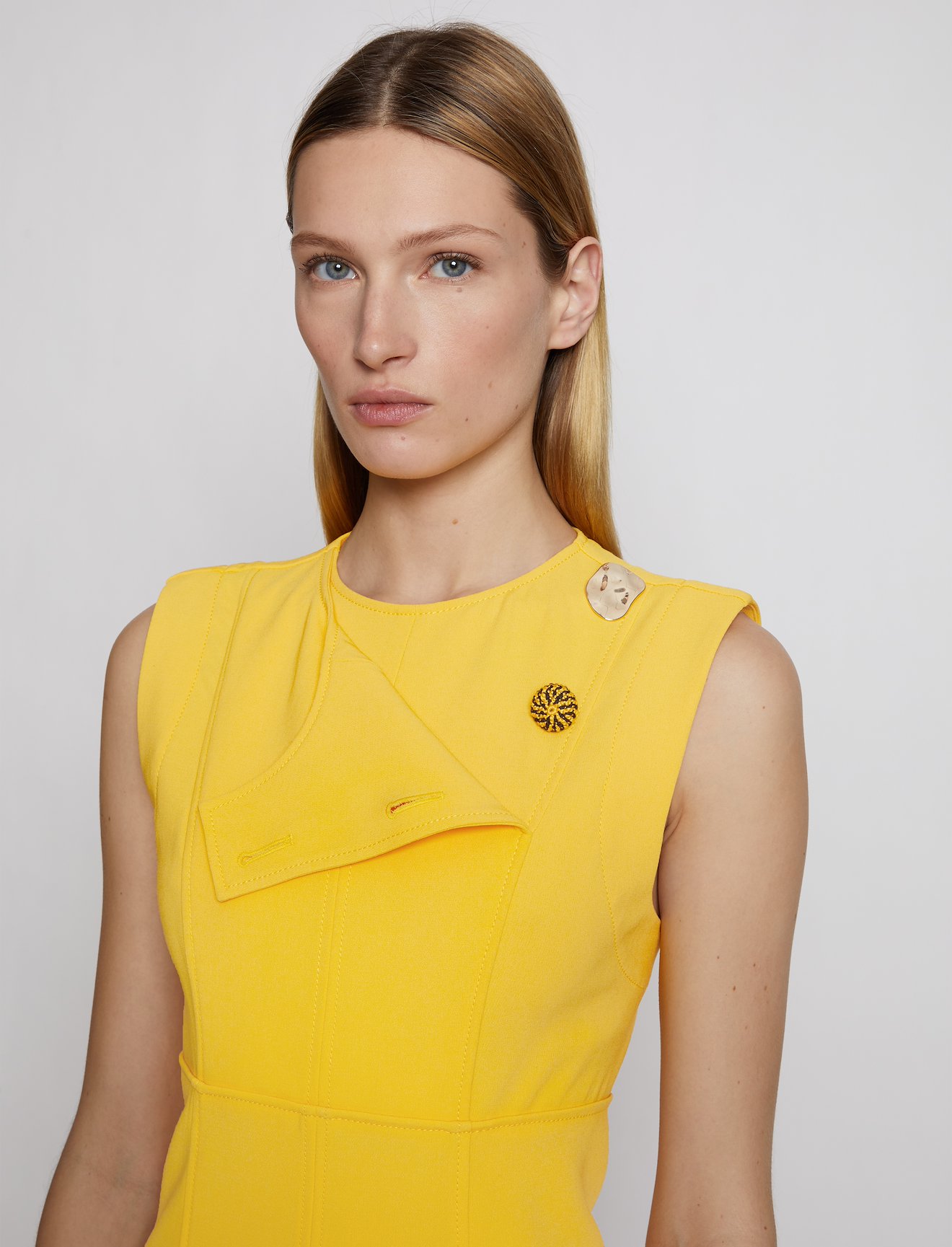 Crepe Seamed Dress #3