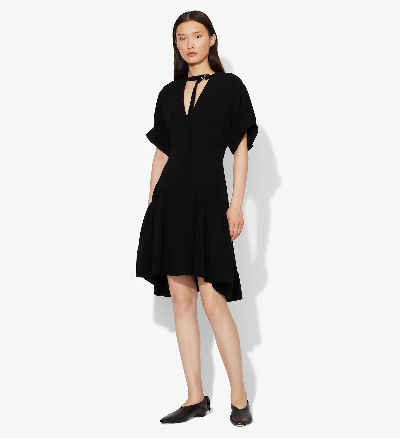 Crepe Short Dress