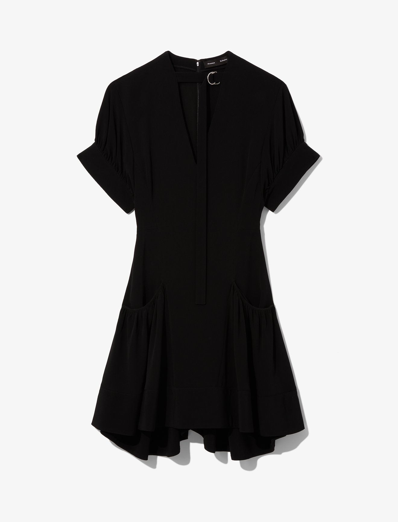 Crepe Short Dress #4