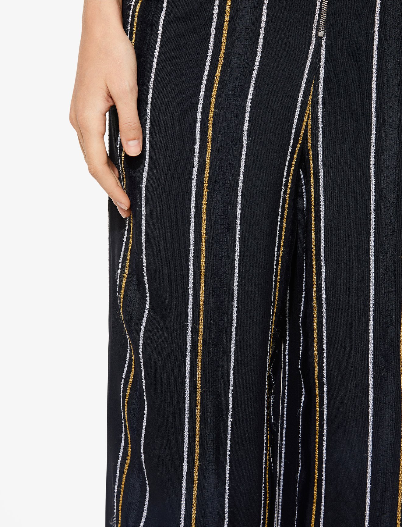 Crepe Striped Pants #4