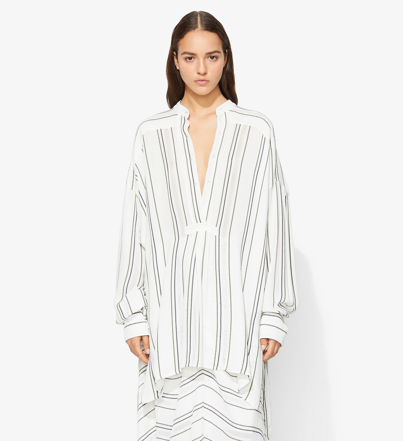 Crepe Striped Shirt