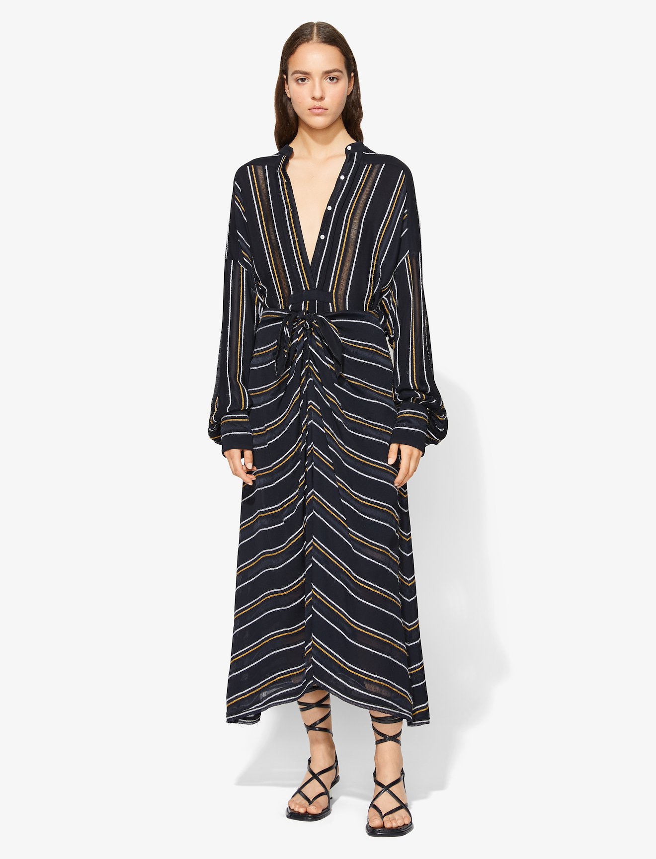 Crepe Striped Shirt #1