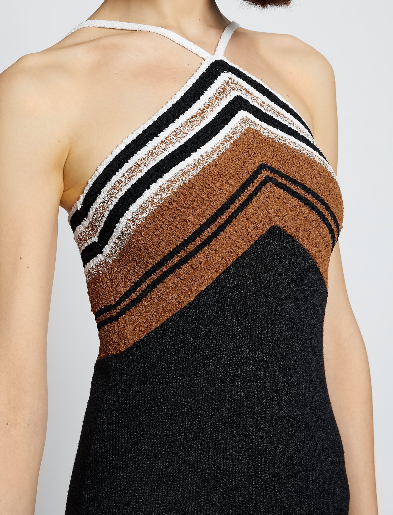 Crimp Knit Halter Dress #3