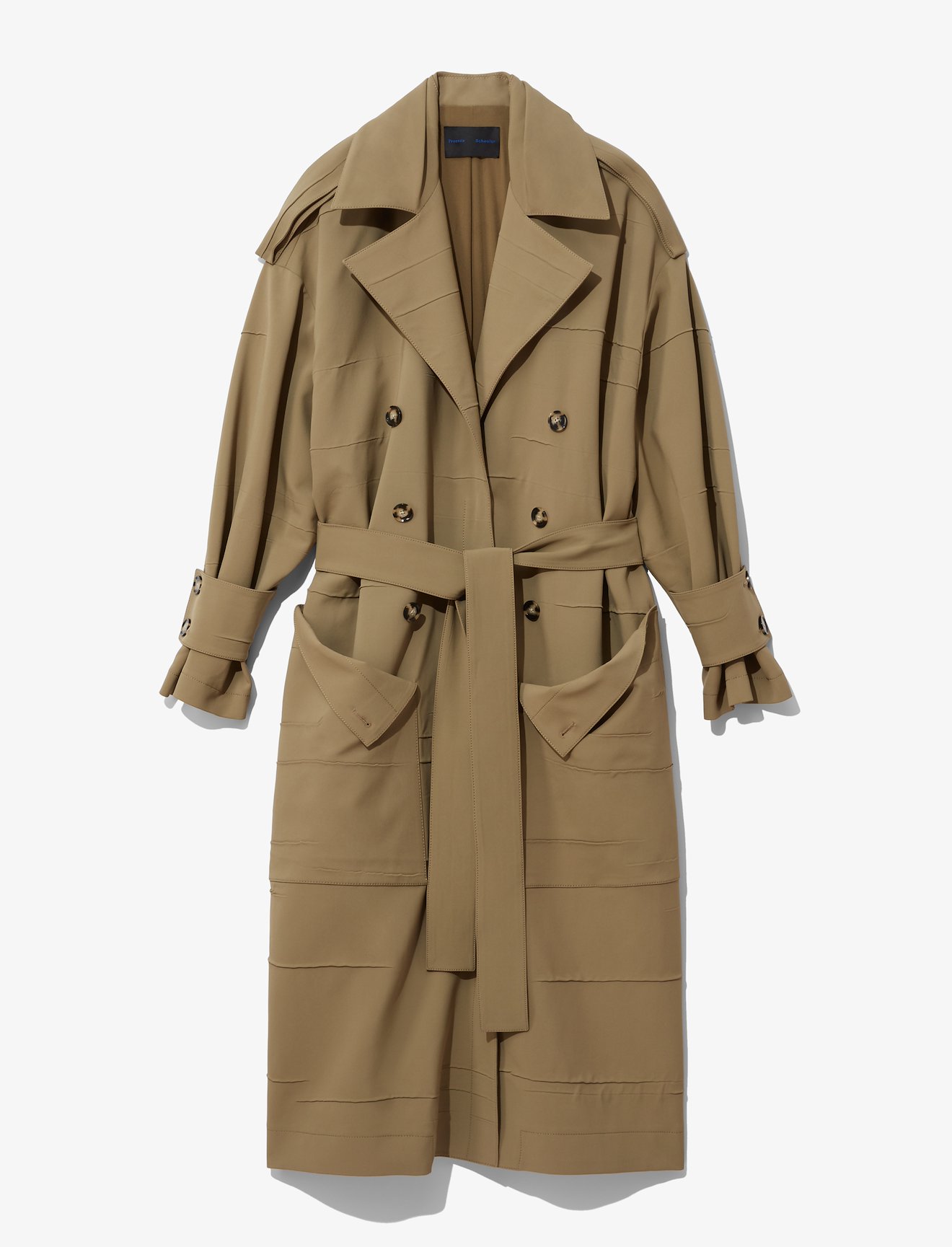 Crinkle Pleat Trench Coat #4