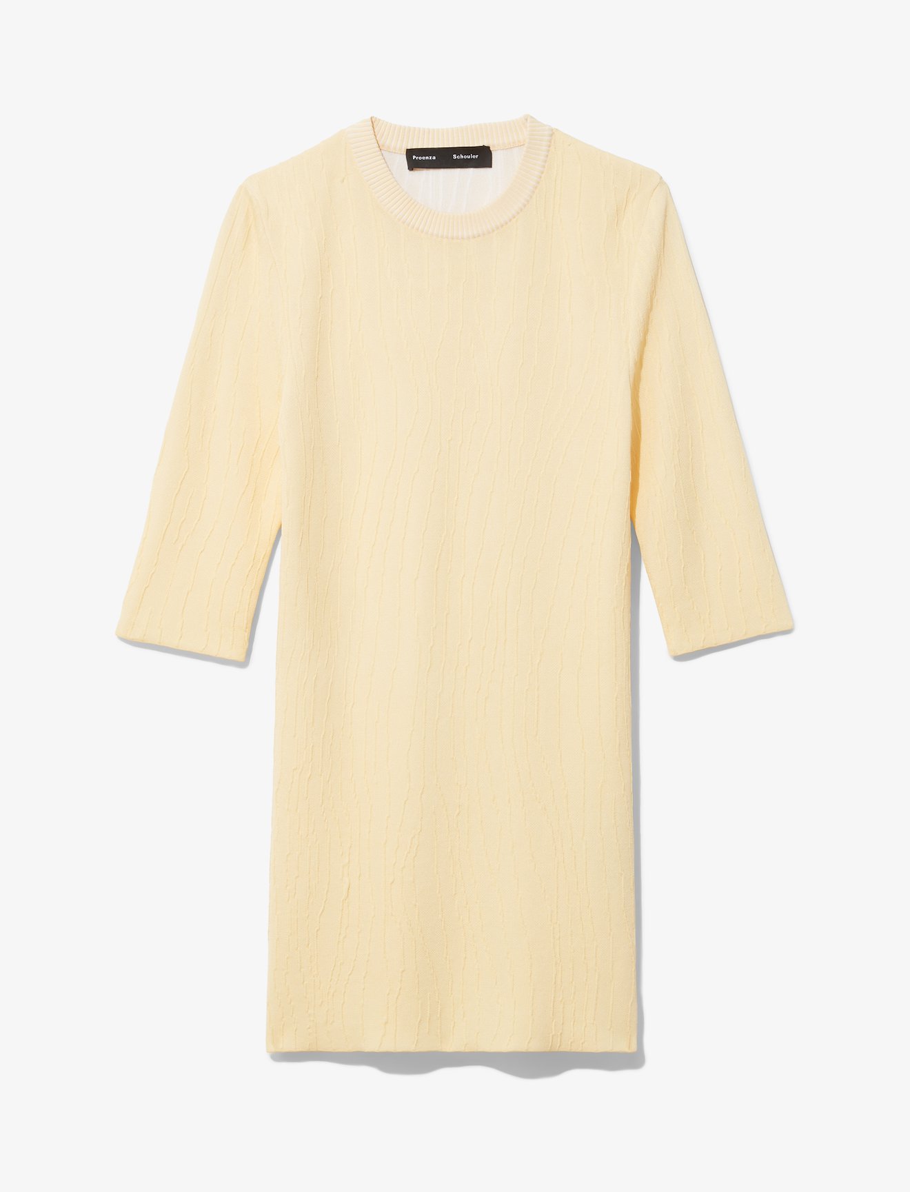 Crinkle Texture Crewneck Knit Top #4