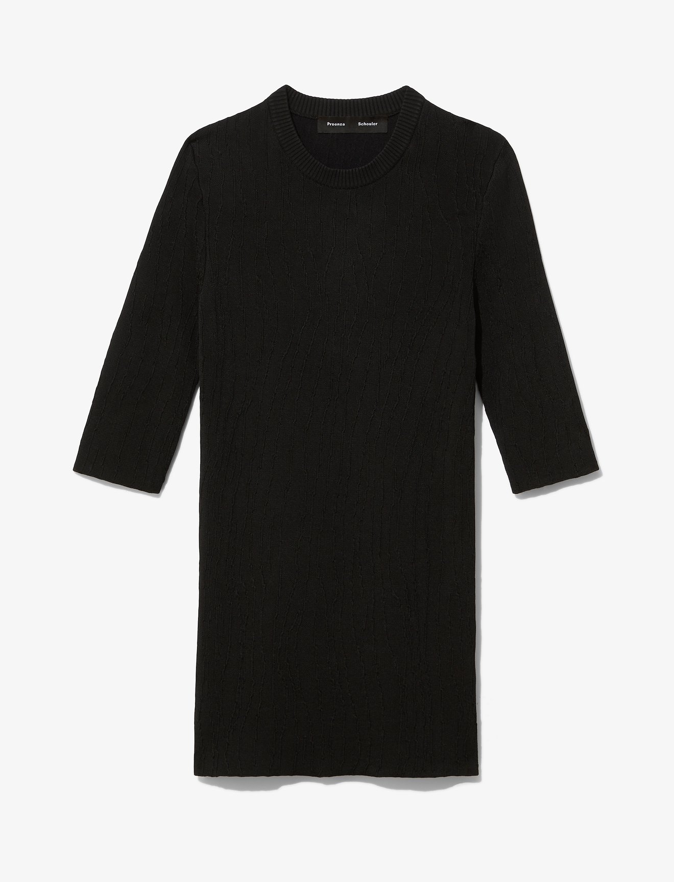 Crinkle Texture Crewneck Knit Top #4