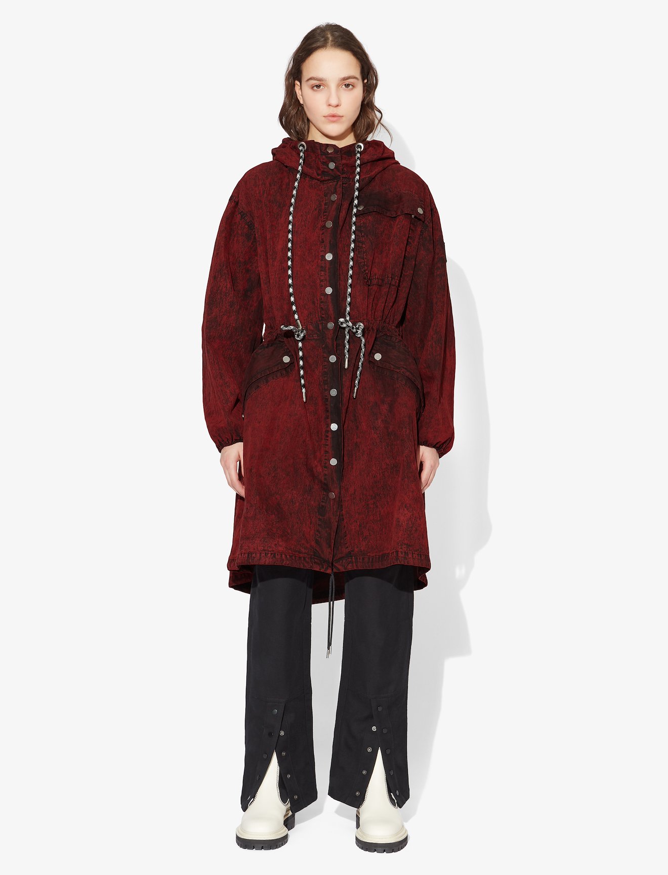 Crinkled Cotton Coat #1