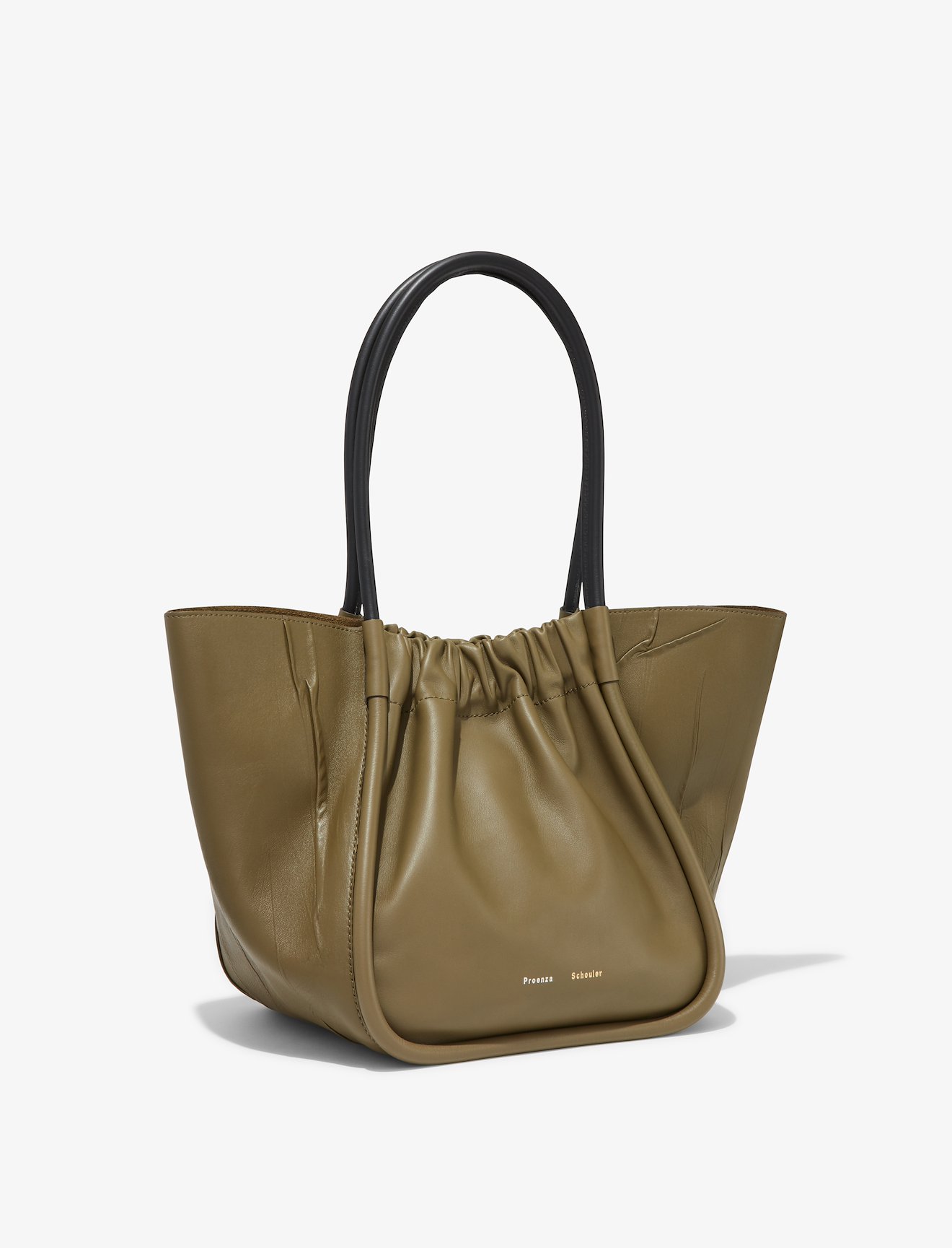 Crinkled Ruched L Tote #1