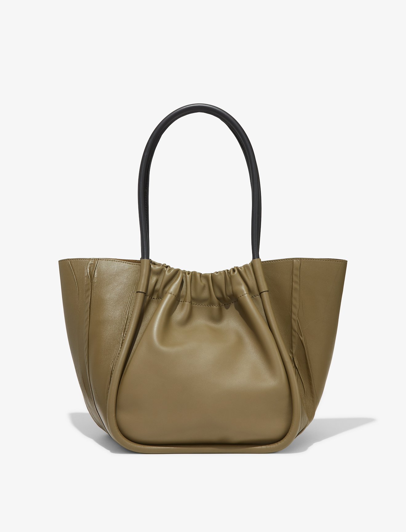 Crinkled Ruched L Tote #3