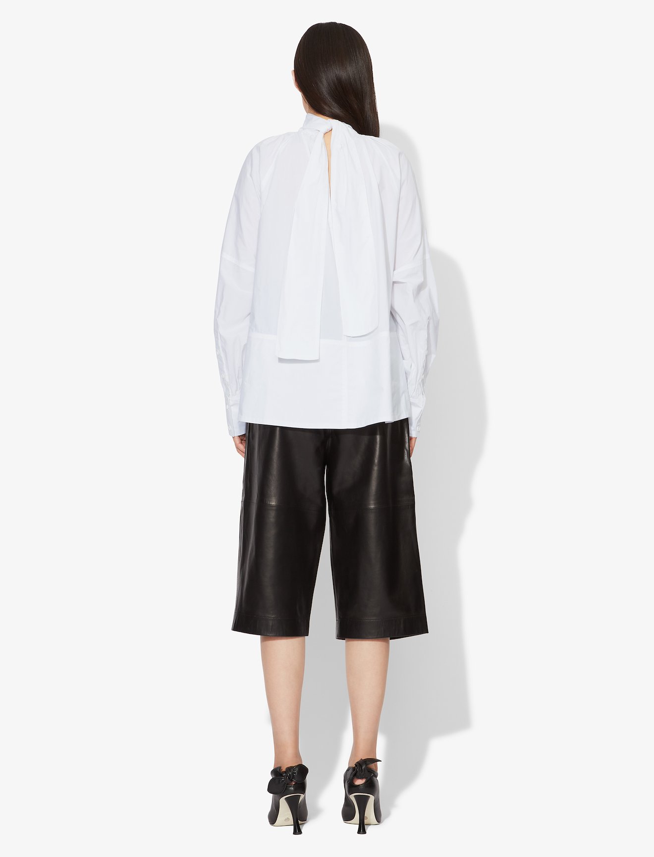 Crisp Cotton Turtleneck Top #2