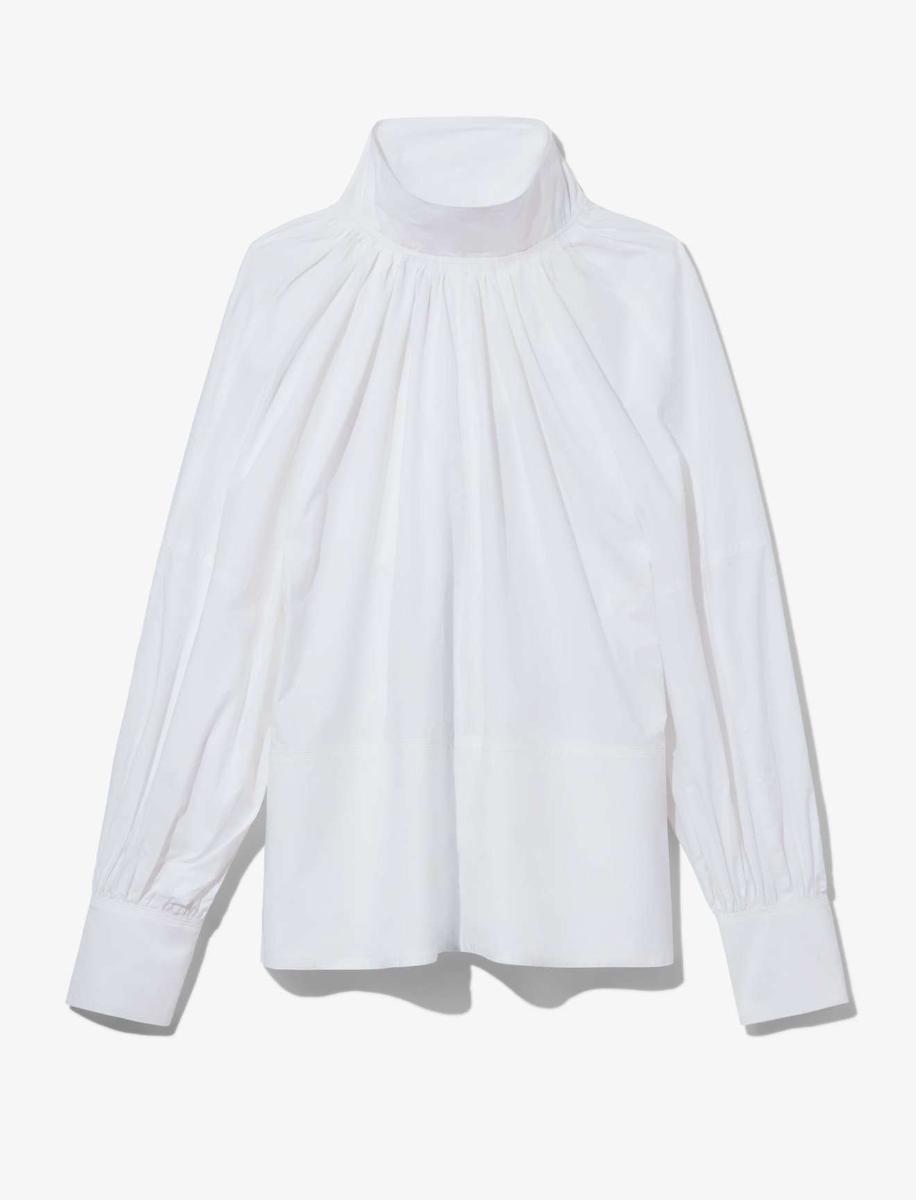 Crisp Cotton Turtleneck Top #4