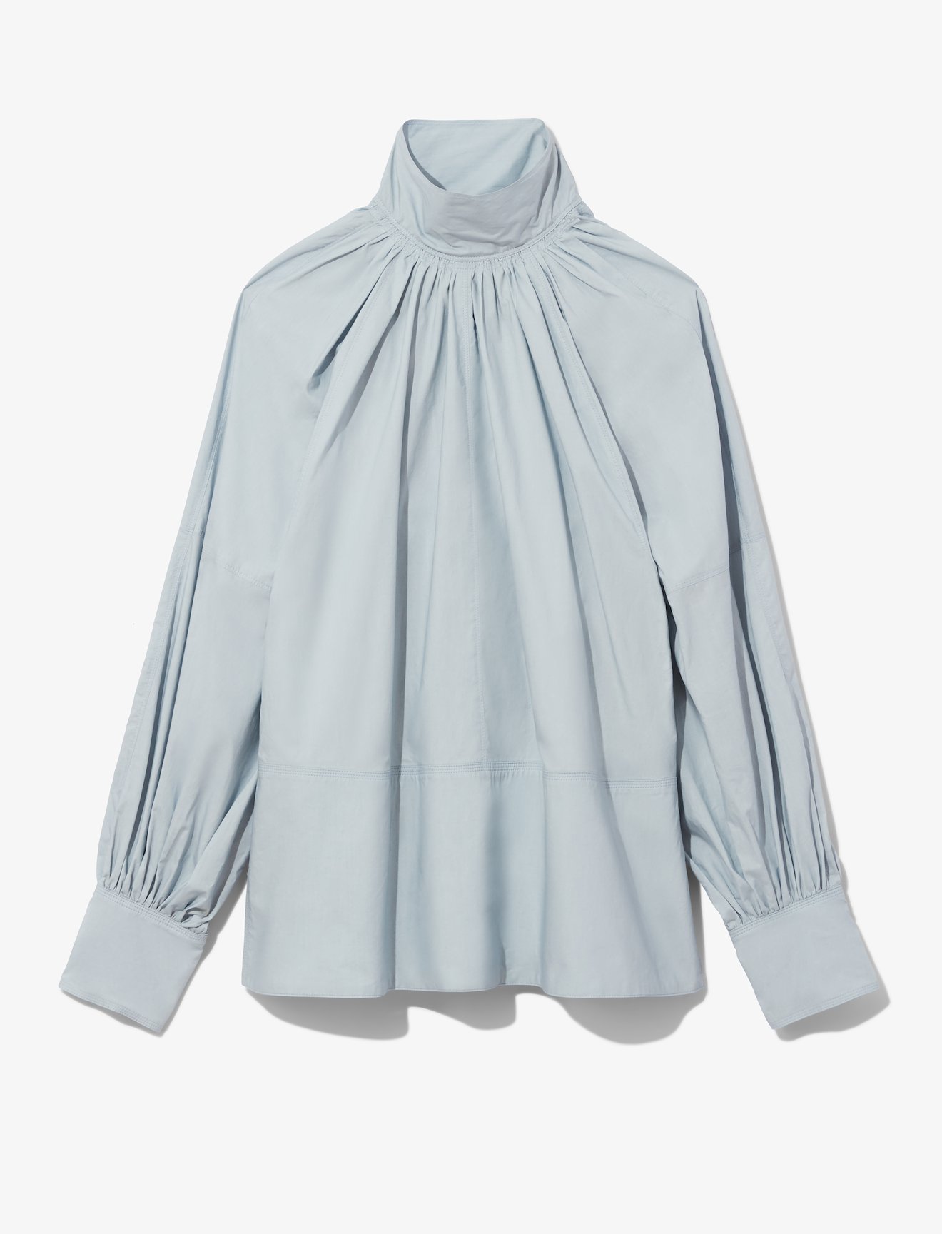 Crisp Cotton Turtleneck Top #4
