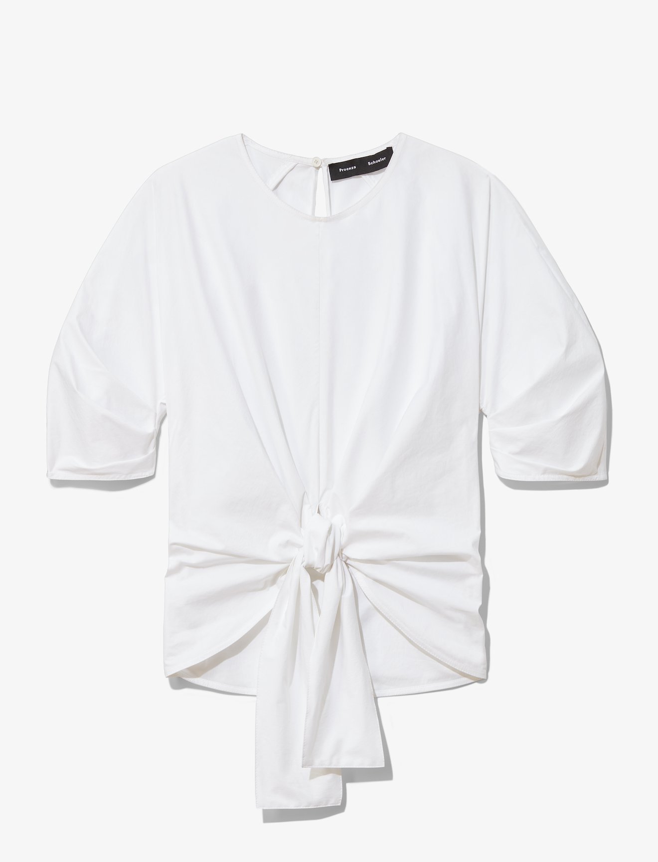 Crisp Poplin Tied Top #4