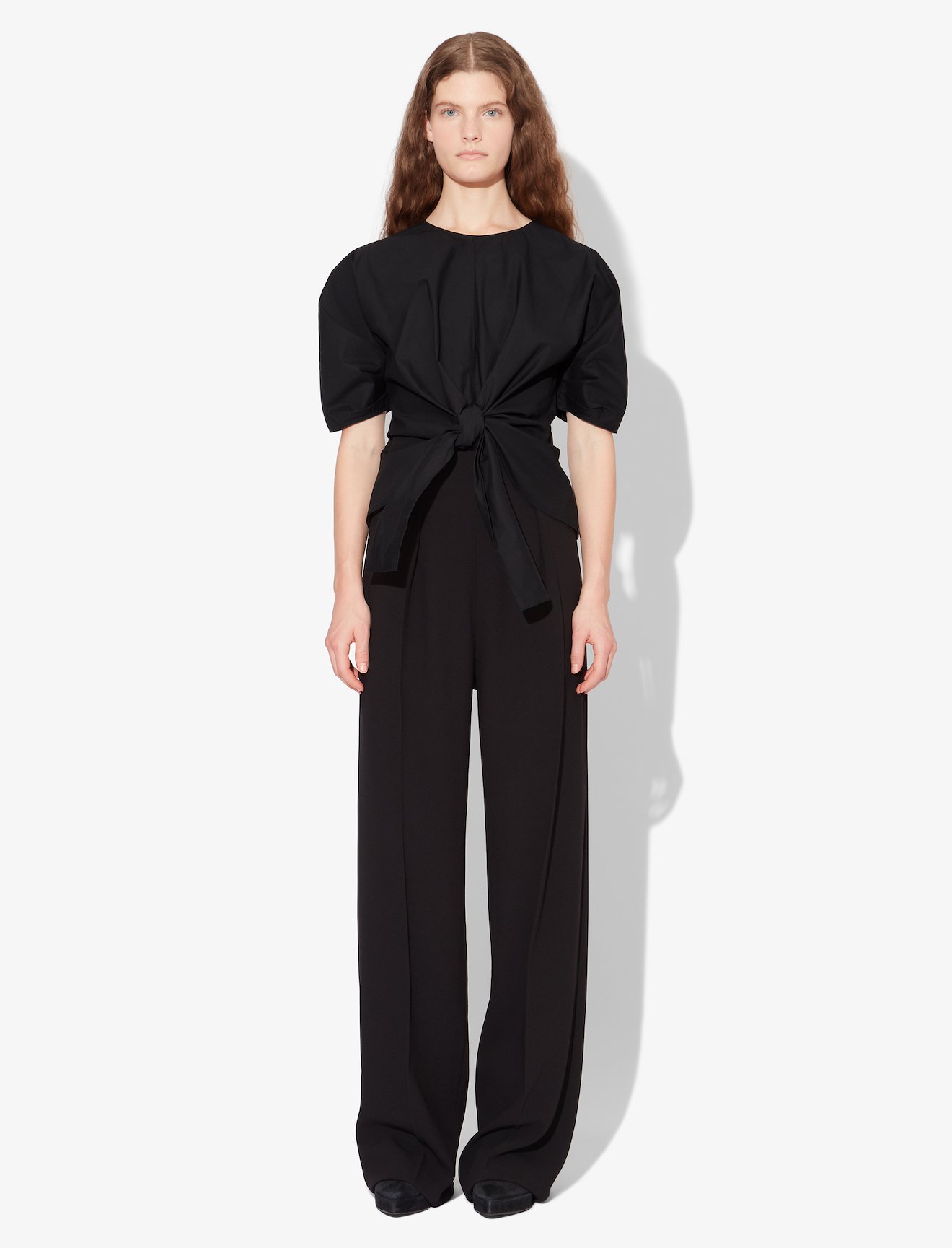 Crisp Poplin Tied Top #1