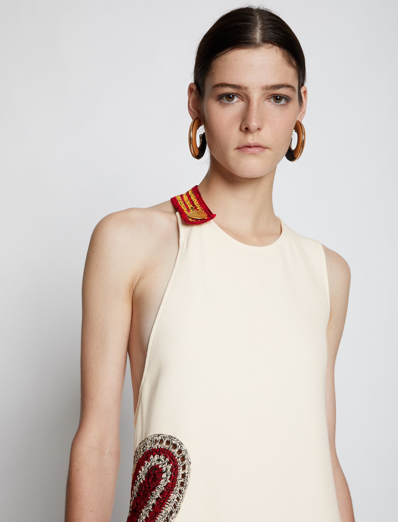 crochet-detail cutout dress #3