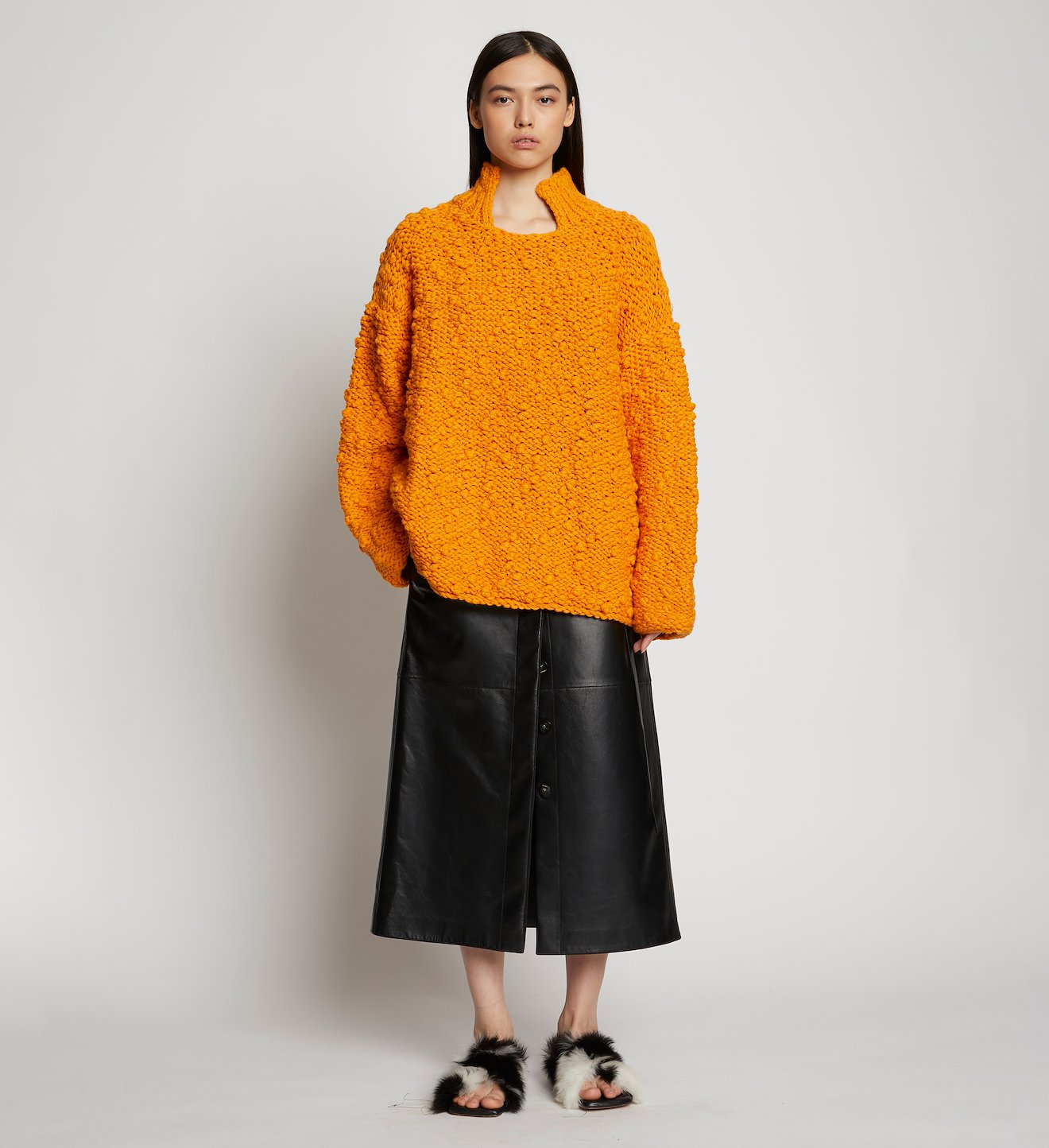 Crochet Knit Oversized Sweater