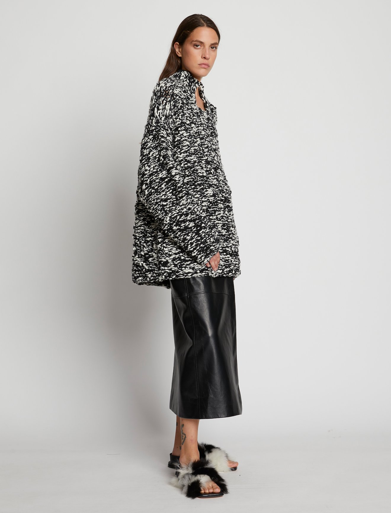 Crochet Knit Oversized Sweater #1