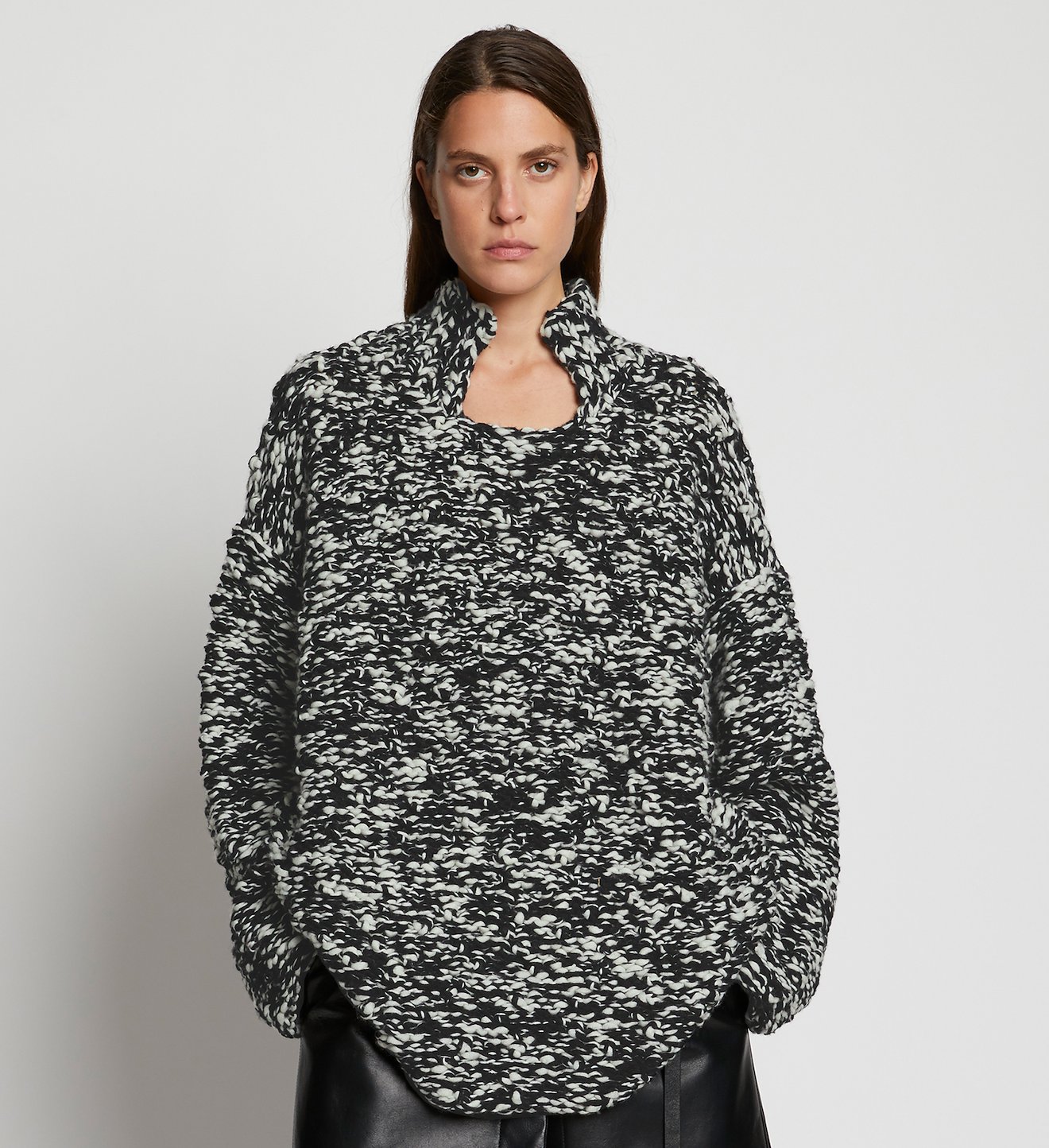 Crochet Knit Oversized Sweater