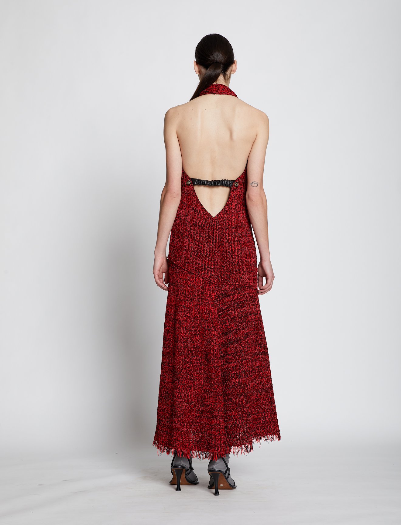 Crochet V-Neck Halter Dress #2