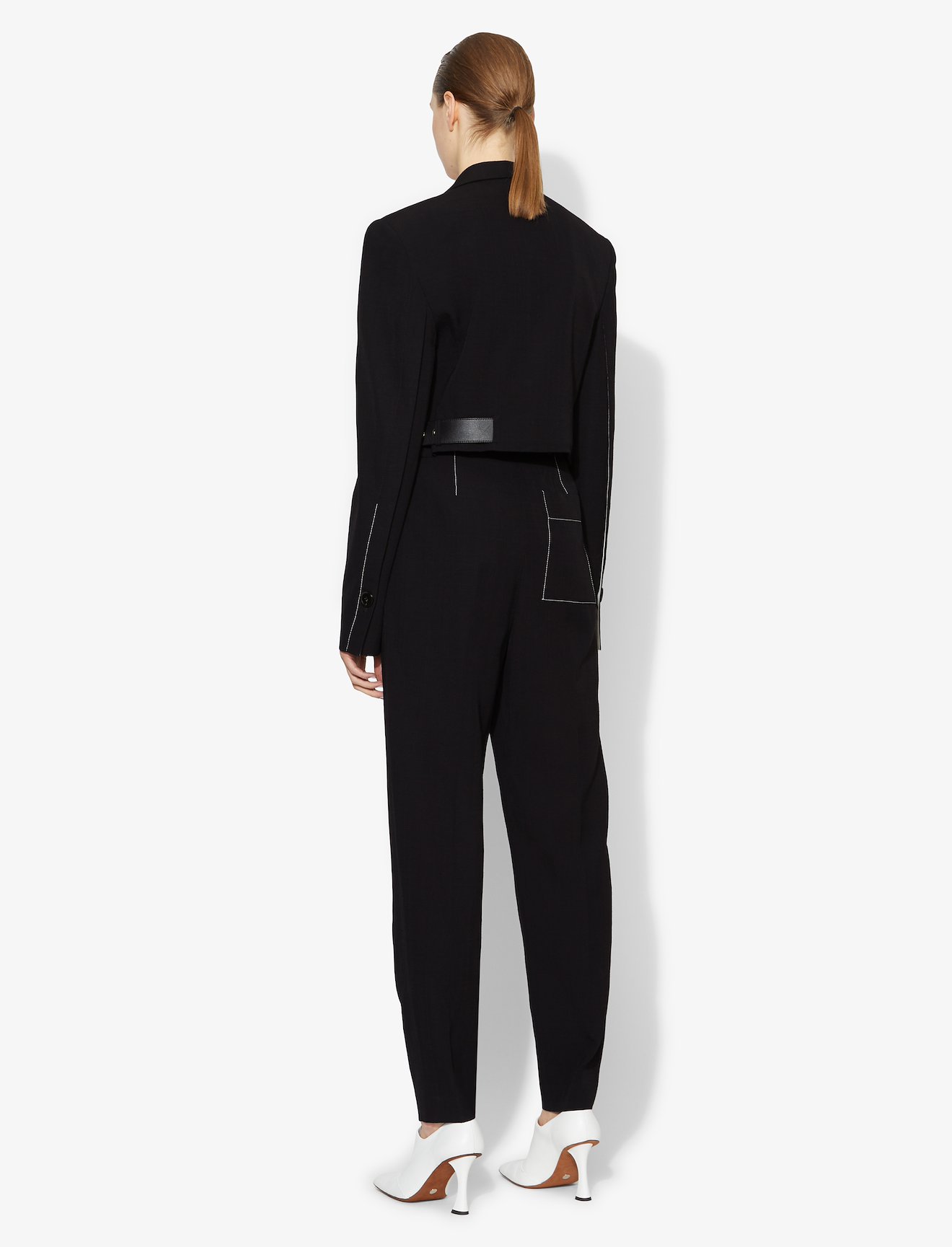 Cropped Belted Blazer #2